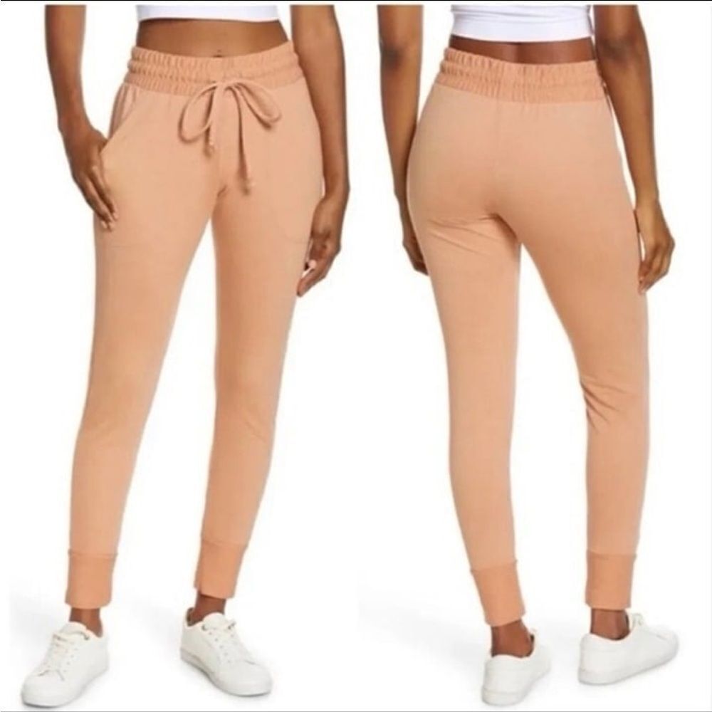 NWT Free People Movement Skinny Joggers With Pockets, Sunbaked Size Small